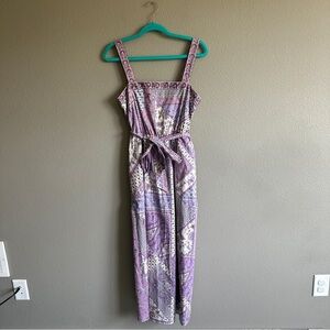 Laundry by Shelli Segal Purple Patchwork Maxi Dress 8
